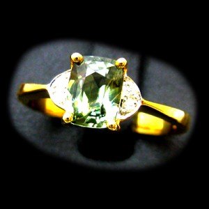Green Sapphire Rings B8RI-075